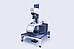 Anton Paar MCR 703 rheometer equipped with the Rheo-Iris optical accessory, mounted on a vibration-damping table with active touchscreen display.