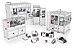 Anton Paar Automation and Robotics Solutions with SurPASS 3000 and multiple automated laboratory systems on a white background