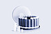 Numbered digestion vessel rack with white-capped microwave digestion vessels, translucent lid, and vessel components.