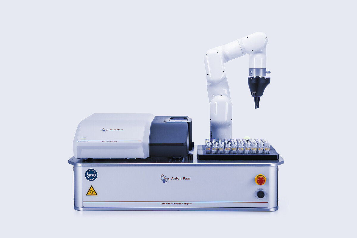 纳米颗粒分析的自动化解决方案: Litesizer Cuvette Sampler